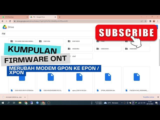 Firmware Upgrade Modem GPON ke XPON | Bisa GPON ke EPON