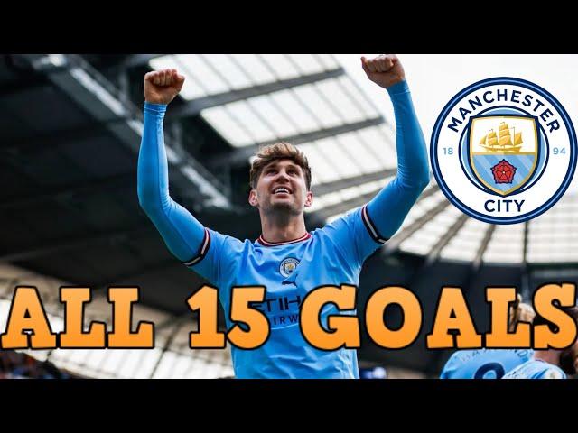 John Stones - All 15 Goals for Manchester City so far - 2016-2024