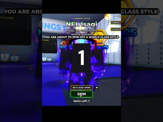 SPINNING OF NEL ISAGI...  | Blue Lock Rivals #bluelock #gaming #soccer #roblox #edit #feelit #lit