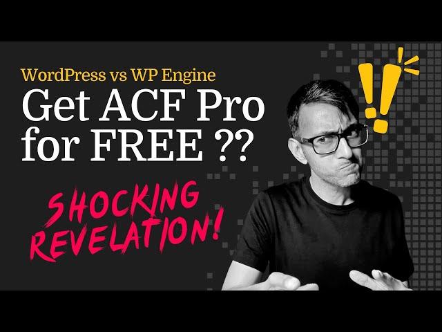 ACF Pro for FREE - Has WordPress gone too far??