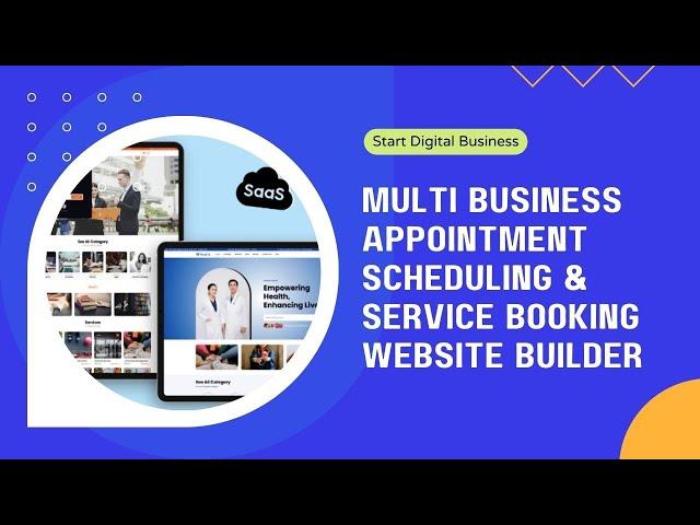 Multi Business Appointment Scheduling & Service Booking Website Builder | SaaS Website Builder