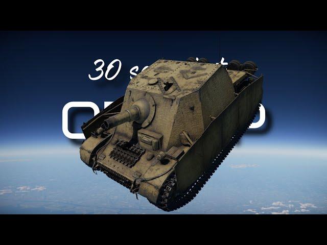 30-ти секундный обзор Brummbär в War Thunder