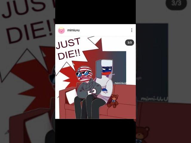 Countryhumans Rusame|Russia x America|Animation