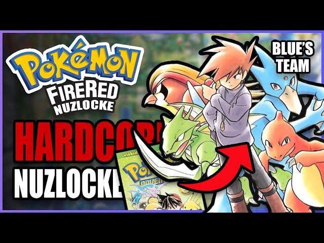 Can I Beat Pokémon FireRed with Blue's MANGA Team? (Hardcore Nuzlocke Challenge)