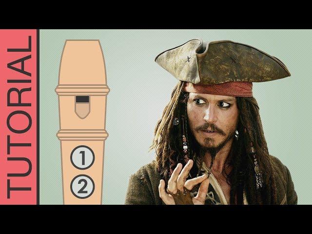 Pirates of the Caribbean Theme Song - Recorder Flute Tutorial