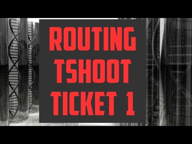 Routing Troubleshooting Ticket 1  |  Static Routing | Routing Loop