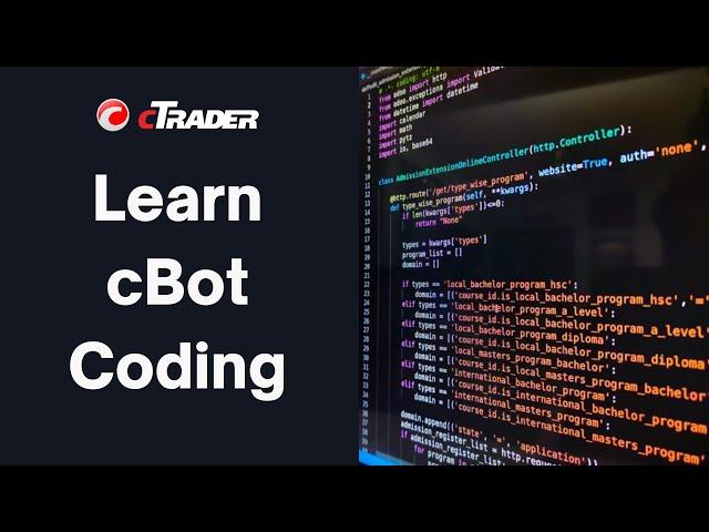 Learn How to Code a cTrader cBot