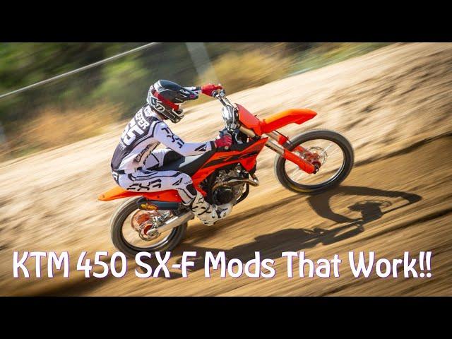 2025 KTM 450 SX-F Mods That Can Help You Ride Better