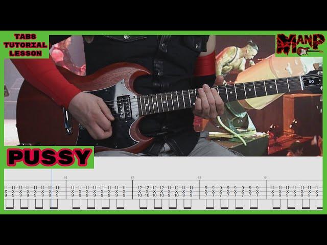 Pussy || Rammstein Cover || Guitar Tab || Tutorial || Lesson