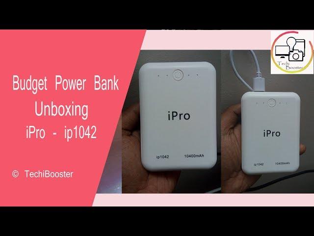 iPro iP1042 10400mAh power bank unboxing