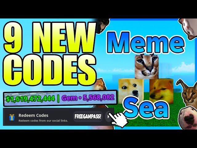 *NEW CODES* ALL WORKING CODES IN MEME SEA 2024 SEPTEMBER | MEME SEA CODES | MEME SEA CODE