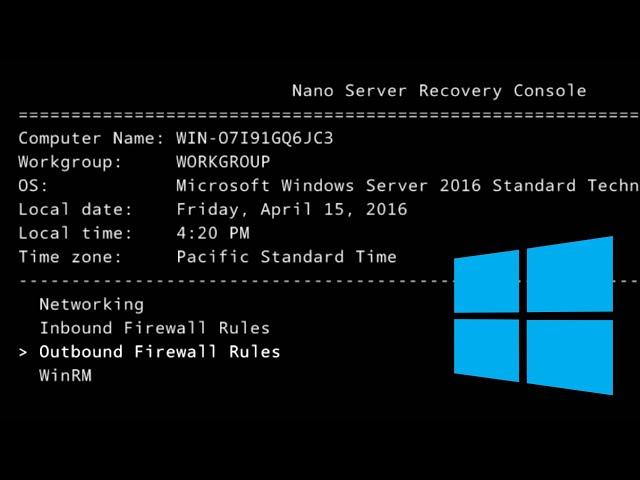 Windows Nano Server 2016 Demo!