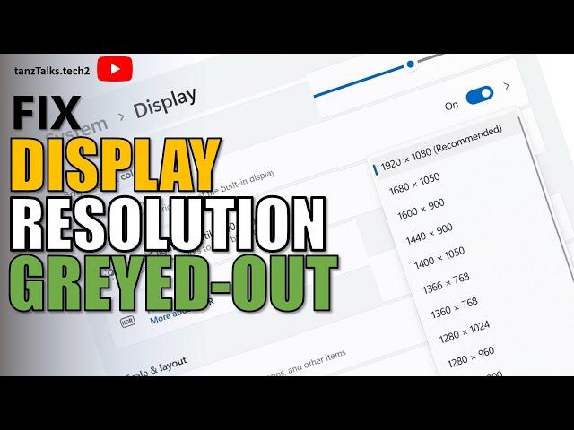 100% SOLVED || Screen Resolution Problem Windows 10 || Windows 11 || Easy Methods ||