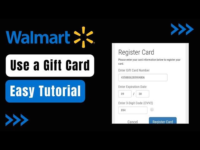 How to Use Gift Card on Walmart App !