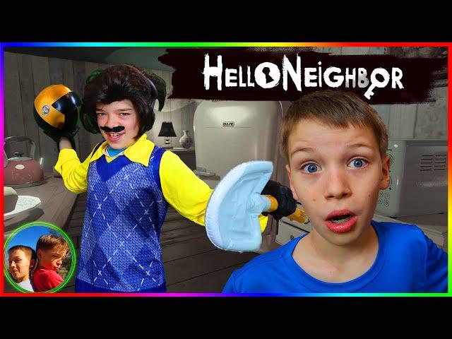 Hello Neighbor In Real Life DODGE BALL!  Steel Kids