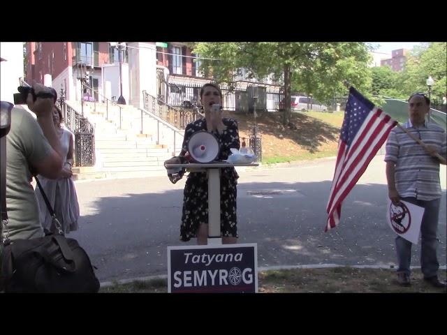 Tatyana Semyrog at Meeting Against Fascism And Communism