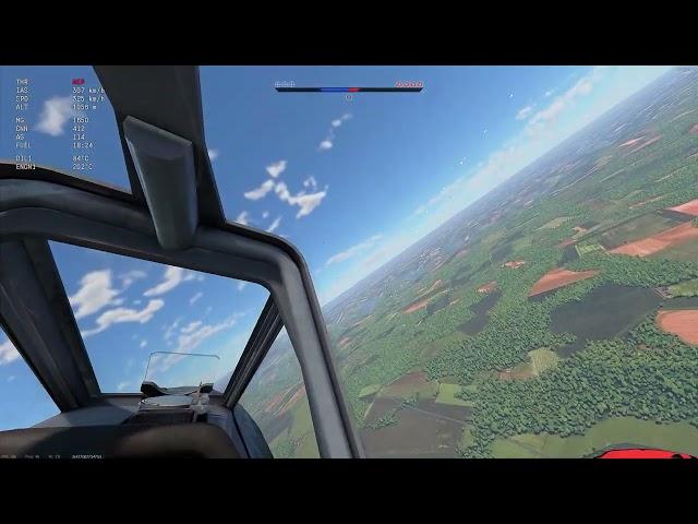 Bounced by an XP-50 - FW 190A-4 (War Thunder Sim +TrackIR + Joystick)