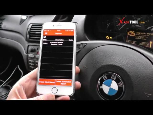 Launch Easydiag 2 0 Diagnose BMW Engine Light EML via iPhone 6--X431tool.com