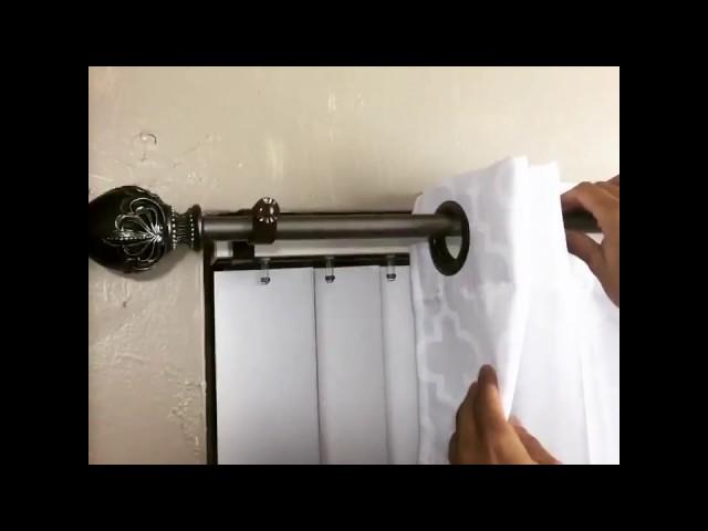 Inside Mounted Blinds Curtain Rod Bracket Attachment