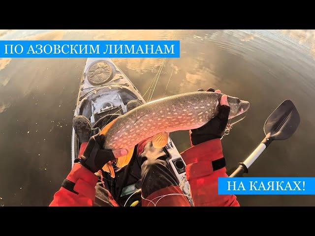 По Азовским лиманам на РЫБЛОВНЫХ КАЯКАХ! - Щуки, сомы и бель, потрясающая природа и атмосфера!