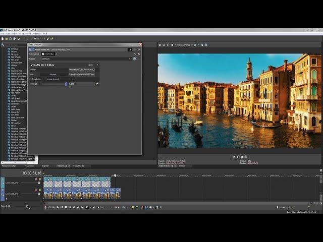 VEGAS Pro Tutorial: Applying a LUT filter