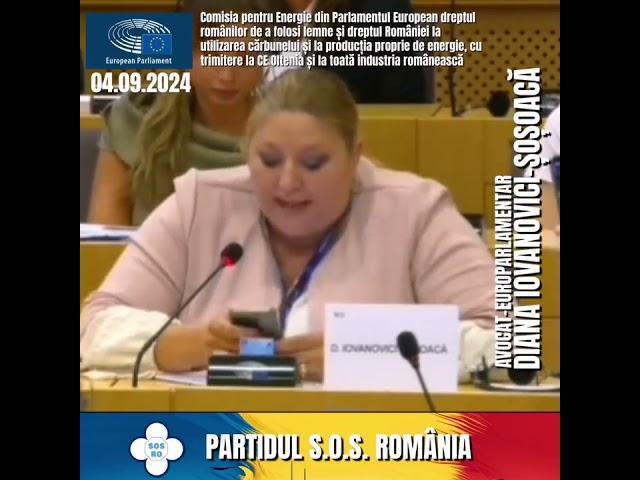 Vocea unei întregi Națiuni, transpusă de o singură femeie în Parlamentului European, Diana Șoșoacă!