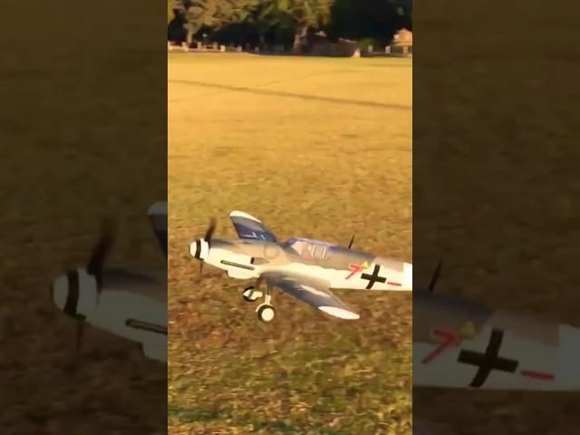 Messerschmitt Bf109 take off and land  #rc #shorts