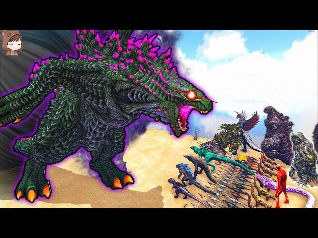 New Evolved Shin Godzilla VS Modded Dinosaurs & Kaiju | ARK Mod Battle