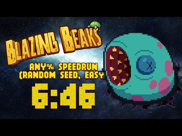 Blazing Beaks Speedrun: Random Seed Any% 6:46 (World Record)