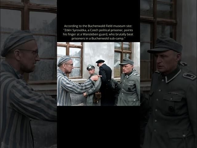 Czech Prisoner Confronts Brutal Nazi Guard at Buchenwald #shorts #ww2 #history