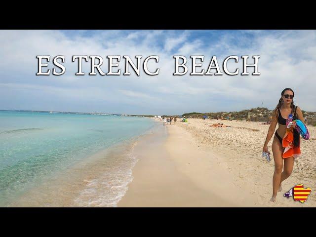 Platja ES TRENC - Walking on Es Trenc Beach, Mallorca (Balearic Islands) - 4K