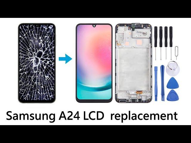 Samsung A24 LCD replacemet. Samsung A24 ekranini yangisiga almashtirish