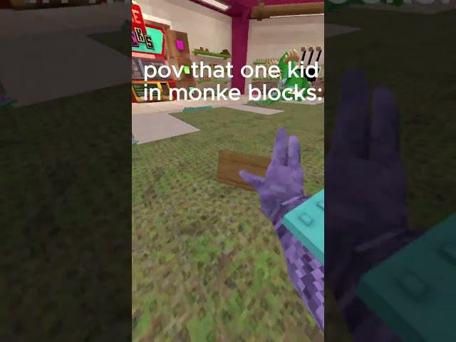 pov that one kid in monke blocks: #roblox #bloxburg #dahood #gaming #mm2 #gorillatag