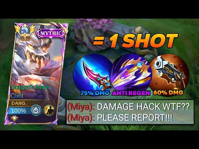 CLINT NEW BEST 1 HIT BUILD IS HERE!! ( 100% BROKENNN!! ) - Mobile Legends Bang Bang