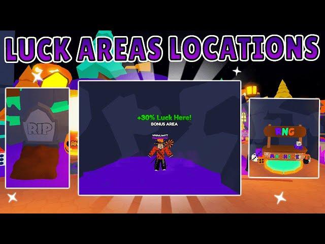  ALL LUCK AREAS  LOCATIONS IN  HALLOWEEN  RNG EVENT! IN REBIRTH CHAMPIONS X! (ROBLOX)