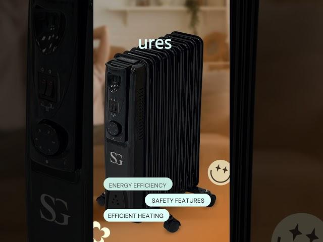 Smart heating, cozy living – the radiator you’ll love! --Oil Filled 9 FIN Radiator #sgtraders