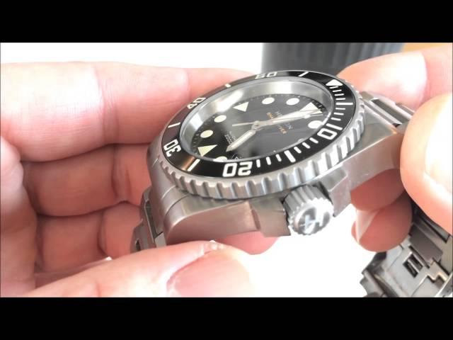 Helson Shark Diver 45 Titanium Brushed