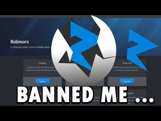 Rolimons Banned Me...