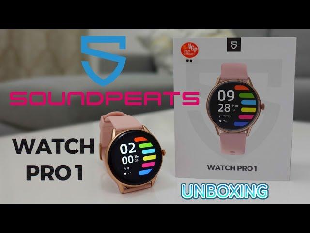 SoundPEATS WATCH PRO 1 (Pink) (Smart Watch) UNBOXING | Best $50 Budget Women's Smartwatch (SpO2)