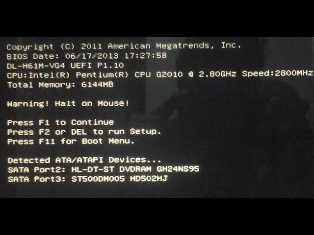 How To  F1 Error At Boot Startup of PC simple settings steps