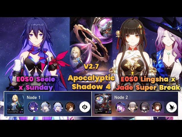 E0S0 Seele x Sunday & E0S0 Lingsha x Jade Super Break | Apocalyptic Shadow | V2.7 | 3 Stars | HSR|