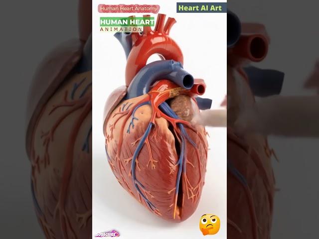 Human Heart Animation | Cardiac Anatomy | Heart AI Art | 80
