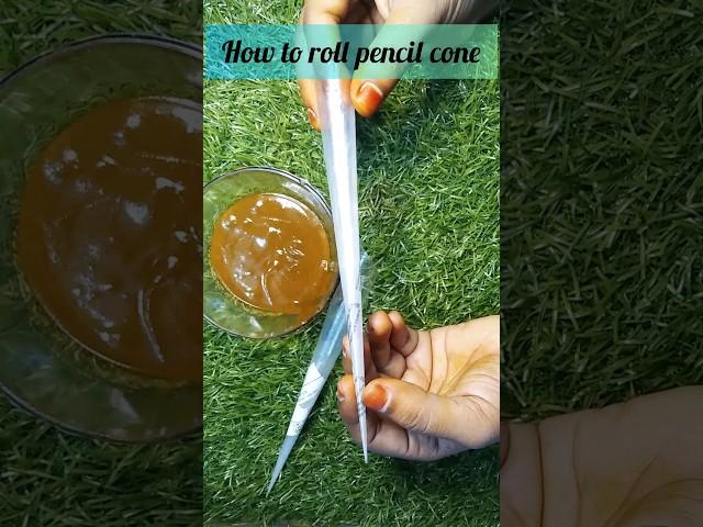 How to roll pencil cone #pencilcone #cone#mehndicone#mehndi #henna #shorts #youtubeshorts #trending