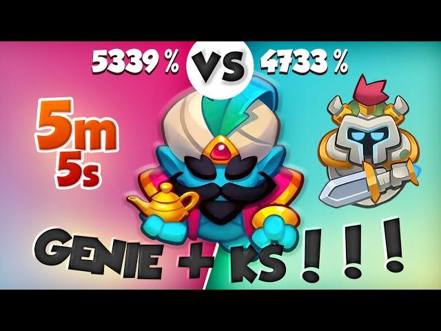 GENIE with KNIGHT STATUE can Work? PVP Rush Royale