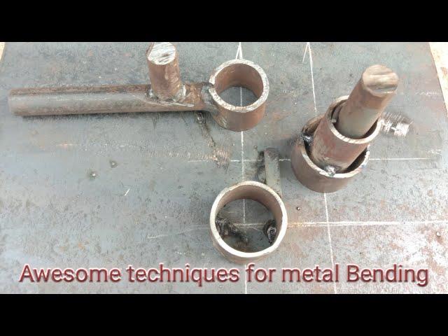 Awesome techniques for flat bar bending /useful and easy tools for metal bar bending