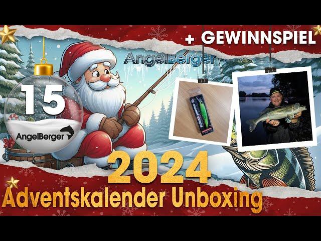 2024 Angel Berger Adventskalender Unboxing Türchen 15 Vorstellung Angel  Weihnachtskalender Angeln