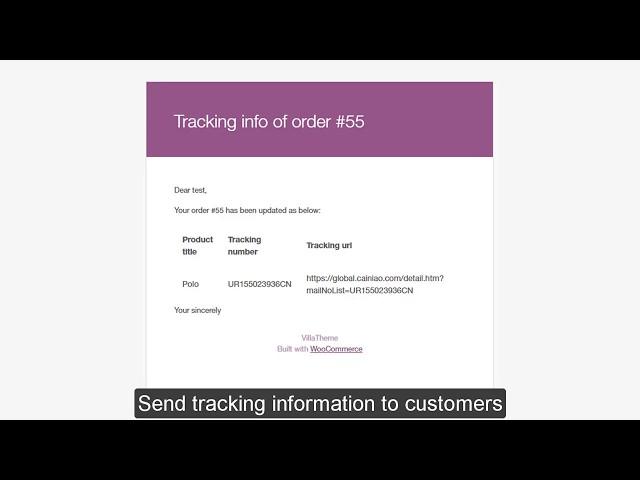 Preview Order Tracking for WooCommerce plugin by Villatheme