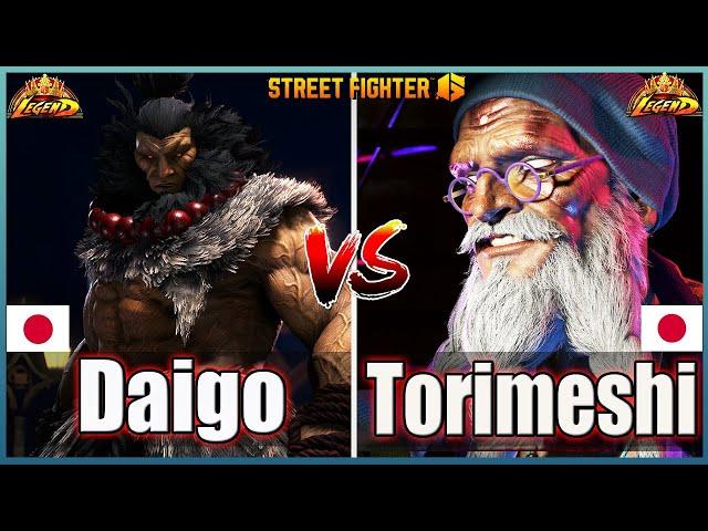 Street Fighter 6 Daigo (AKUMA)  Vs  Torimeshi (DHALSIM #1) Best Ranked MatchFightingGameWorldX