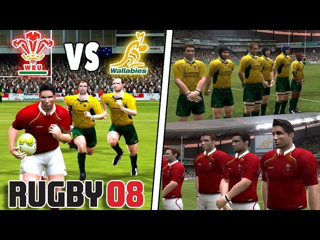 WALES vs AUSTRALIA - Rugby Summer Internationals - Rugby 08 Gameplay and Commentary