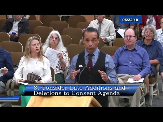 Santa Cruz Board of Supervisor 05/22/18